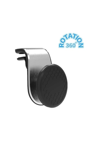 Rotary 360 Mıknatıslı Havalandırma Araç Telefon Tutucu L Tipi 1-black
