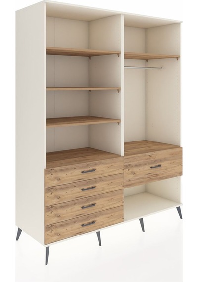 Kronos Gardrop 6 Raflı 5 Çekmeceli Tek Askılı 176x59x221 Aytaşı-çam Çam Kronos Gardrop 6 Raflı 5 Çekmeceli Tek Askılı 176x59x221 Aytaşı-çam Çam
