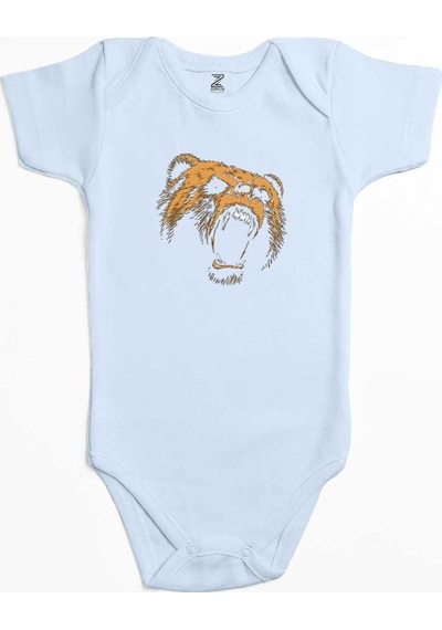 Zepplin Giyim Grizzly Bear Pembe Bebek Body Zıbın