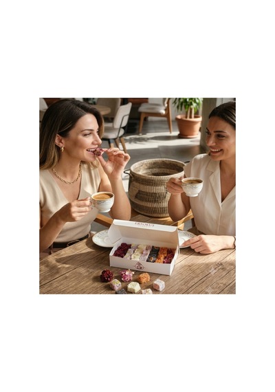 Karışık Duble Antep Fıstıklı/fındıklı Lokum 250 Gr %100 Pancar Şekeri Glikoz İçermez - 886042675