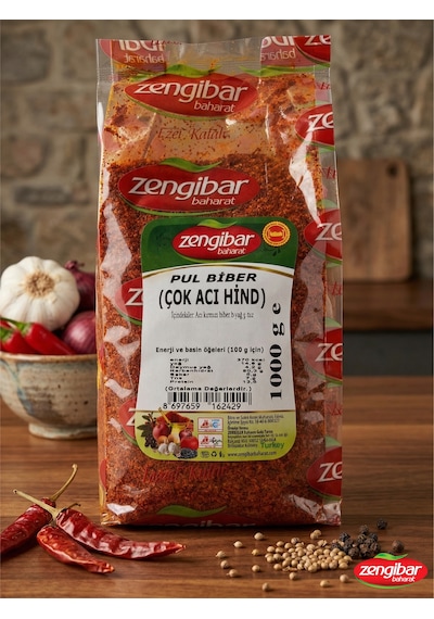 Zengibar Çok Acı Hind Pul Biber 1000 Gr