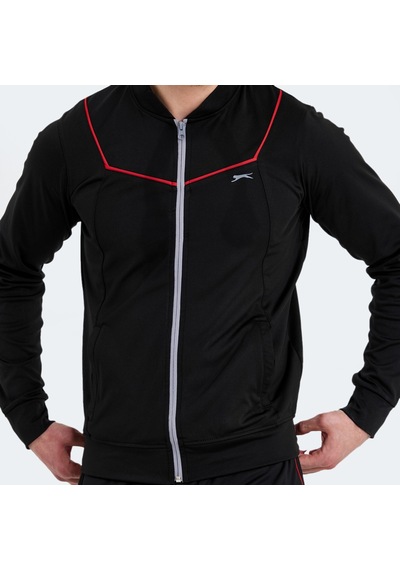Slazenger ROOSEVELT IN Erkek Cepli Fermuarlı Siyah Eşofman Takımı