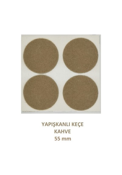 Zemin Koruyucu, Keçe Seti, Kahve, 8 Parça
