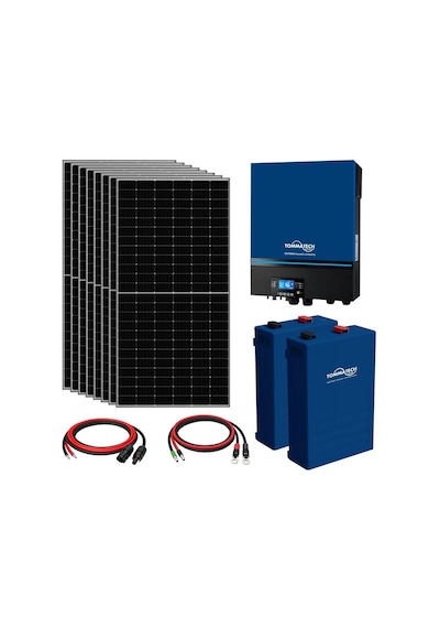 8x600w Topcon Güneş Paneli 7.2kva İnverter 2x51.2v 100ah Lityum Bataryalı Hazır Solar Enerji Paketi