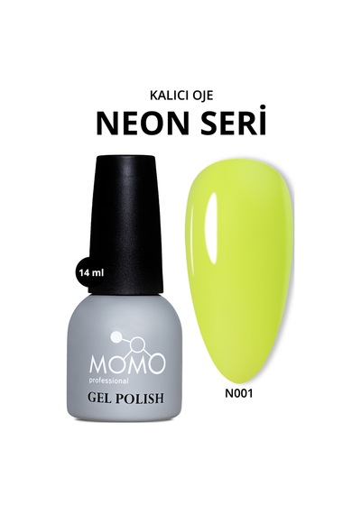 Momo Professional Kalıcı Oje N001 Neon Sarı 14 ML