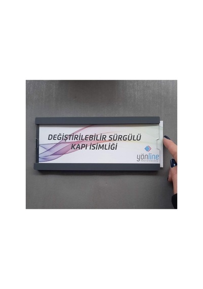 Değiştirilebilir Kendinden Yapışkanlı Sürgülü Kapı İsimliği Çok Renkli