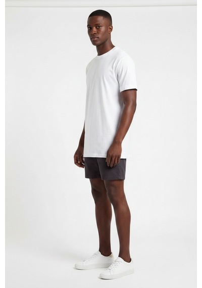 Blow Up Basic Beyaz Erkek T-shirt 141006 Siyah
