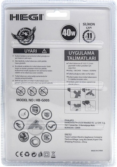 Hegi Hb-g005 Mum Sıcak Silikon Tabancası 40 Watt