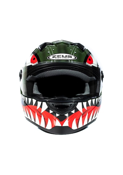 Zeus Zs-811a Al38 Green Silver Motosiklet Kaskı