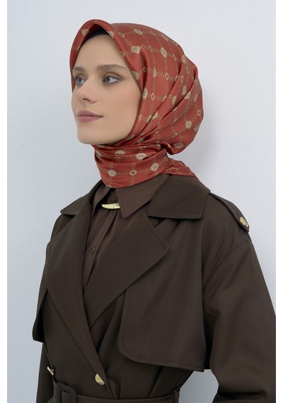 Armine Saf İpek Sura Eşarp-2026 İlkbahar-yaz- 953000d Kiremit