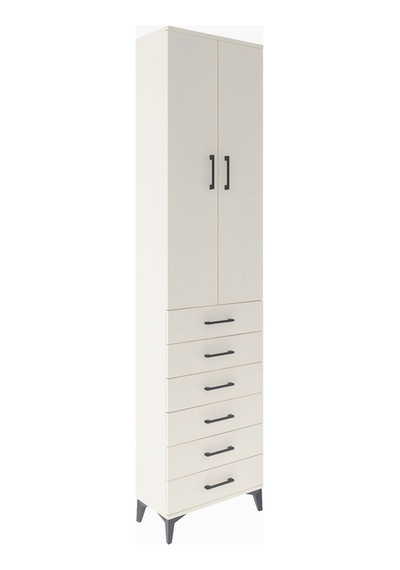 Arges Dolap 4 Raflı 6 Çekmeceli 2 Kapaklı 60x30x243 Aytaşı-ay... Aytaşı