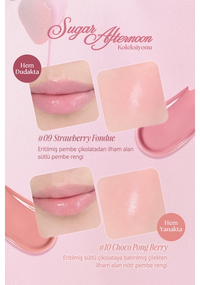 Dudak Ve Yanak Renklendirici Parlak Balm Clıo Essential Lipcheek Tap 10 Choco Pong Berry
