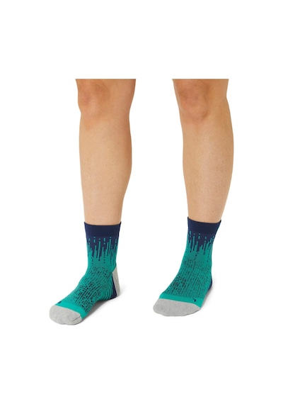 Asics Performance Run Sock Quarter Unisex Yeşil Koşu Çorabı 3013a980-302 Yeşil