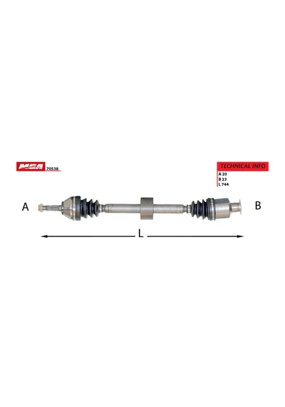Mga 70538 Aks Sağ Solenza 1.4Mpı