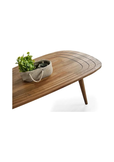 Favdecor Sweet Masif Doğal Ahşap Orta Sehpa Ceviz