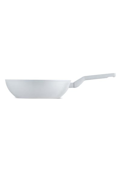Jumbo Swiss Crystal Light Grey Wok Tava 28 Cm Gri