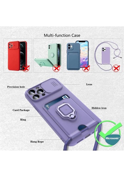 Xiaomi Poco M3 İçin Kılıf Multifunction Silicone Siyah Poco M3 İle Uyumlu Kılıf - Siyah