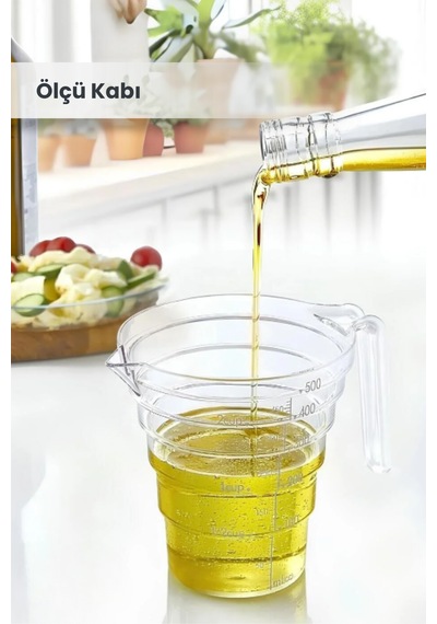 Masterchef 500 Ml Ölçü Kabı Kulplu Şeffaf