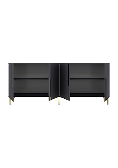 Ka1828ag Evva Konsol Ve Tv Sehpası Antrasit-gold 180cm Beyaz-gold