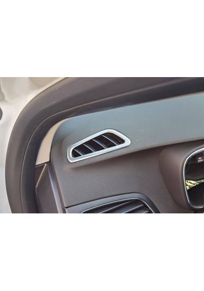 Renault Megane 4 Krom Havalandırma Çerçevesi Üst Konsol 2 Parça T