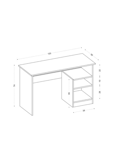Decormet Başak Çalışma Masası Beyaz Diğer