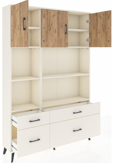 Arges Dolap 8 Raflı 4 Çekmeceli 3 Kapaklı 132x30x195 Aytaşı-çam/aytaşı Atlas Çam/aytası Arges Dolap 8 Raflı 4 Çekmeceli 3 Kapaklı 132x30x195 Aytaşı-çam/aytaşı Atlas Çam/aytası