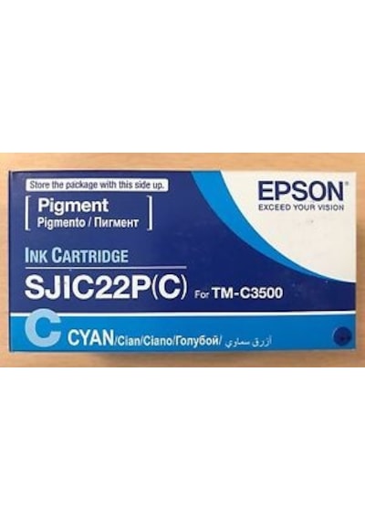 Epson Sjıc22P C3500 Kartus Mavı