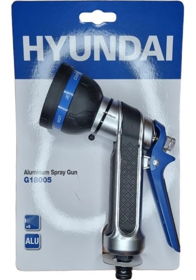 Hyundai G18005 Su Tabancası 8 Fonksiyonlu Alüminyum
