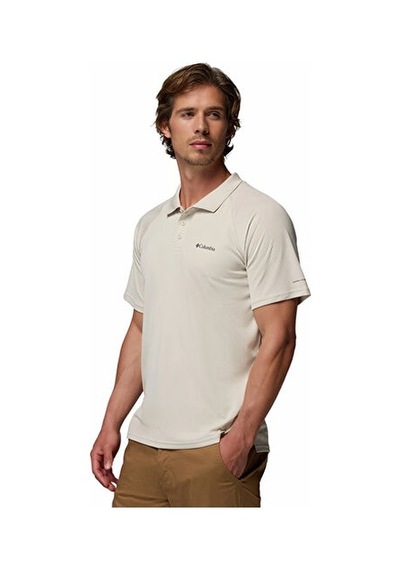 Columbia Alpine Chill Pro Polo Erkek Günlük Polo Tişört 2118641279 Bej