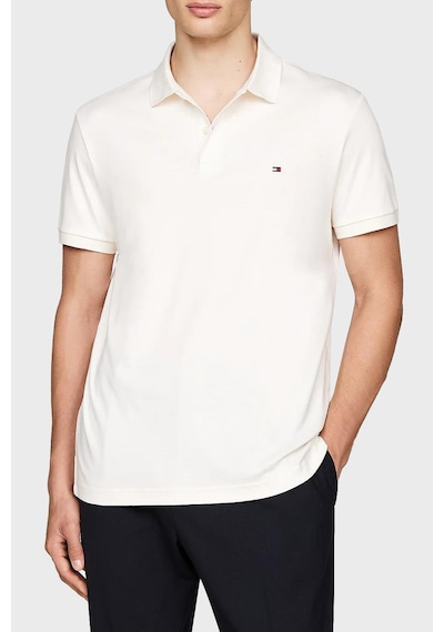 Tommy Hilfiger Erkek Polo Yaka T Shirt Mw0mw35585 Ybr Beyaz Beyaz