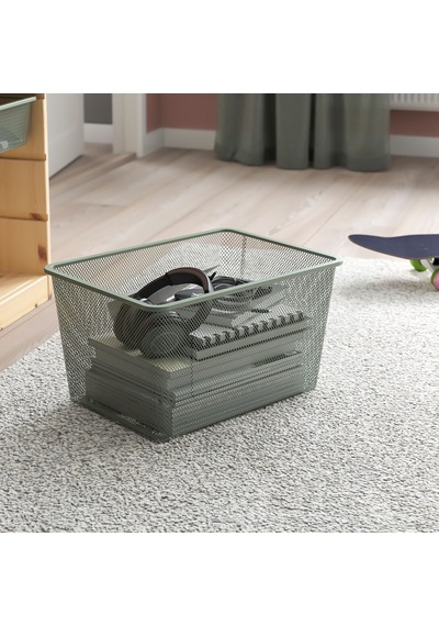 Ikea Trofast Metal Sepet Depolama Kutusu 30 X 42 X 23 Cm Haki