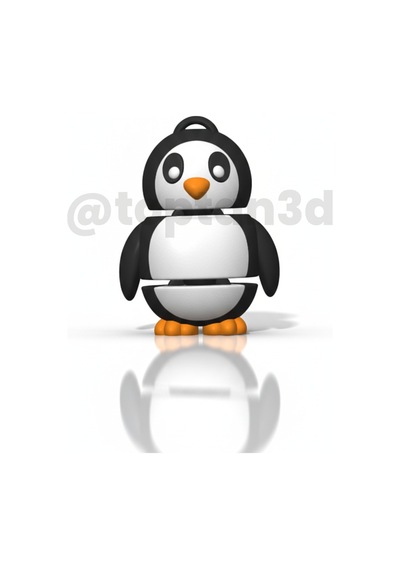 10 Adet Penguen Anahtarlık Hareketli, Hediyelik, 3d Oyuncaklı Anahtarlık