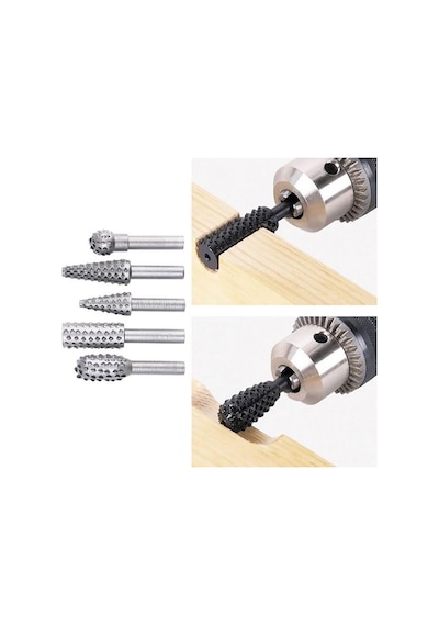 Zhltools Ahşap Oyma Törpü Seti 5 Parça