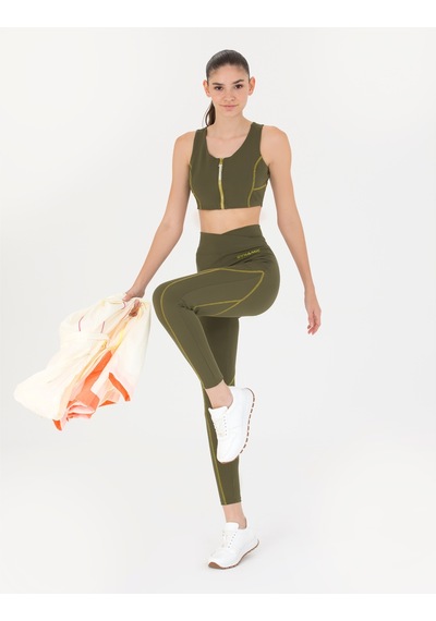 Pierre Cardin Kadın Haki Tayt 50267658-vr238 Haki