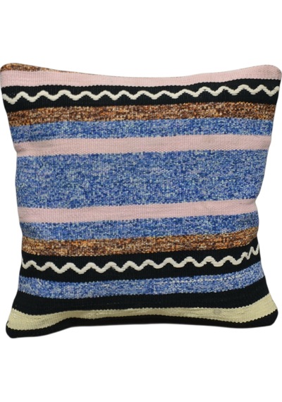 Zehra Abla Halı Yeni El Dokuma Dekoratif Kilim Kırlent Yastık Kılıfı 6005