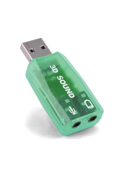 5.1 Usb Stereo Ses Adaptörü, Harici Ses Kartı, Pc Ve Dizüstü Bilgisayar İçin 3d Usb Ses Adaptörü