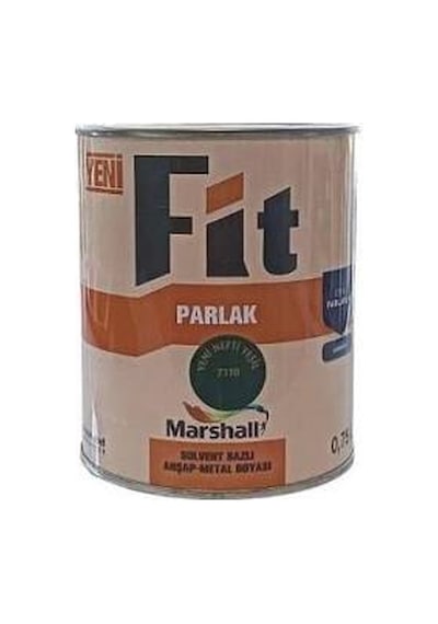 Marshall Fit Parlak Siyah Sentetik Yağlı Boya 0,75 Lt 5599093 0,15 L