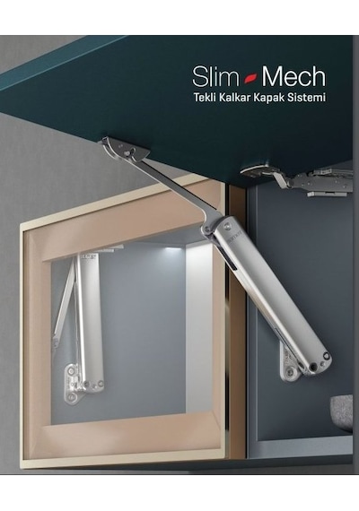 Slim-mech C 2'li Paket Kalkar Kapak Mekanizması Gümüş