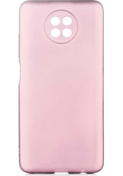 Kilifone - Xiaomi Uyumlu Redmi Note 9t - Kılıf Mat Renkli Esnek Premier Silikon Kapak - Rose Gold