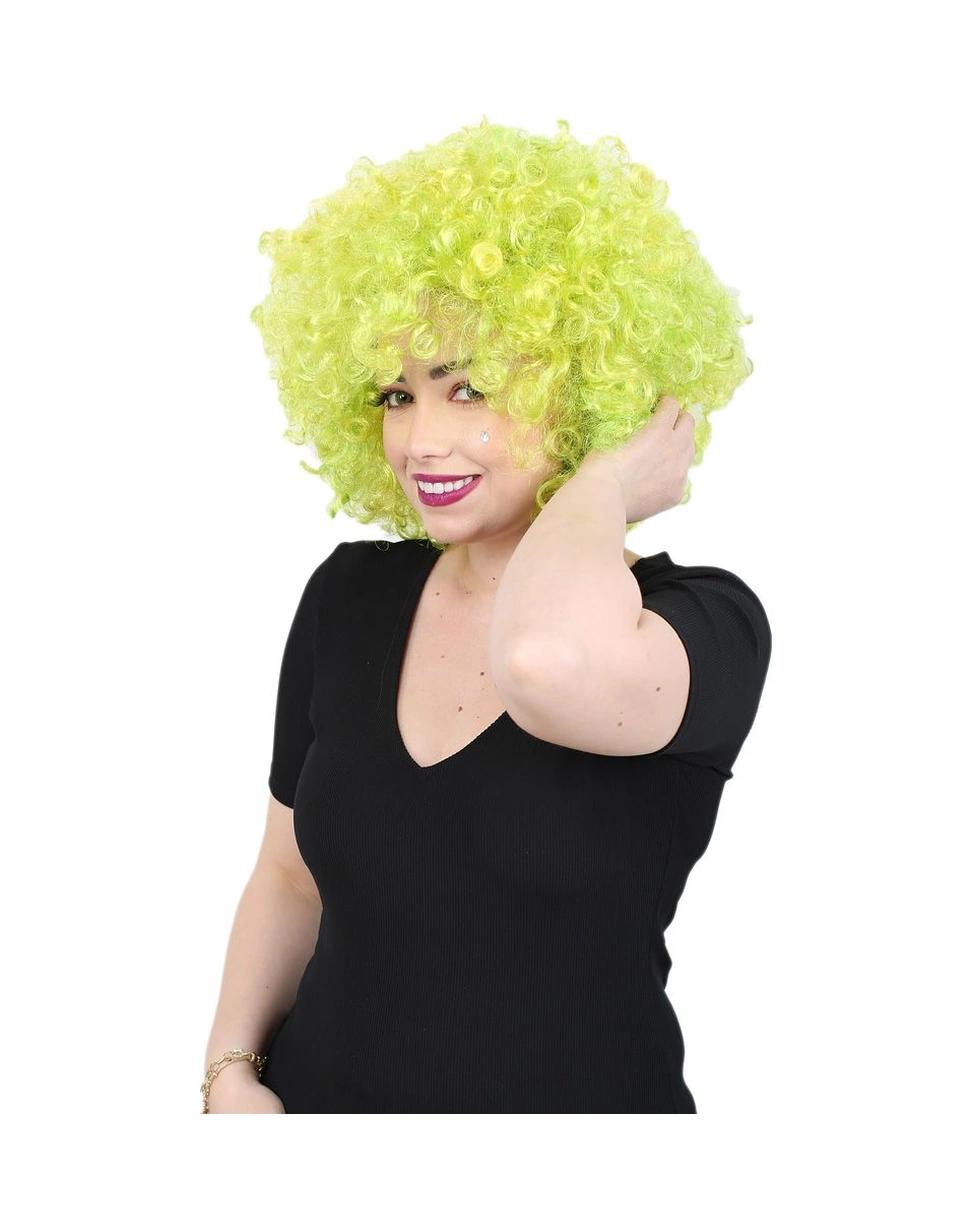 Animasyon Parti Ve Palyaço Peruğu / Neon Yeşil - Rxlu-462282 Çok Renkli