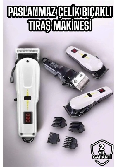 Yeni Nesil Tıraş Makinesi Uzun Şarjlı Paslanmaz Çelik Bıçaklı Diğer
