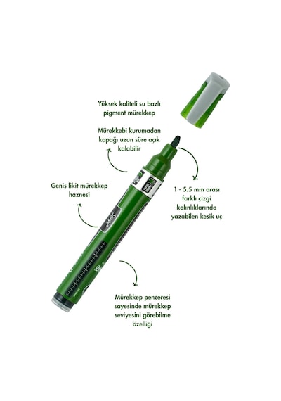 Likit Fosforlu Kalem Harry Potter Yeşil