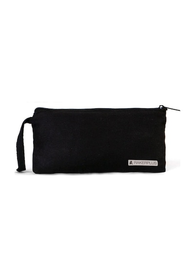 Rakerplus Siyah 21x10 Cm Fermuarlı Gabardin Kumaş Kalemlik