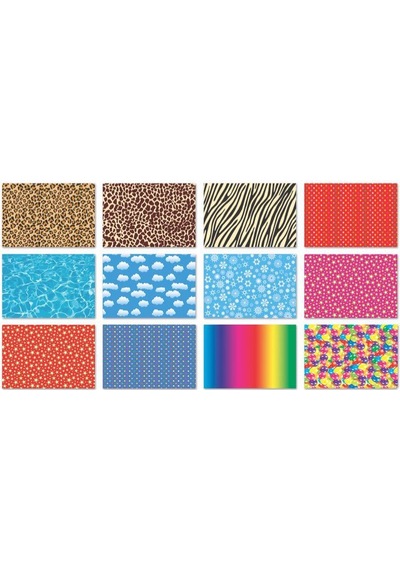 KESKİN DESENLİ FON KARTONU 35*50 12 Lİ