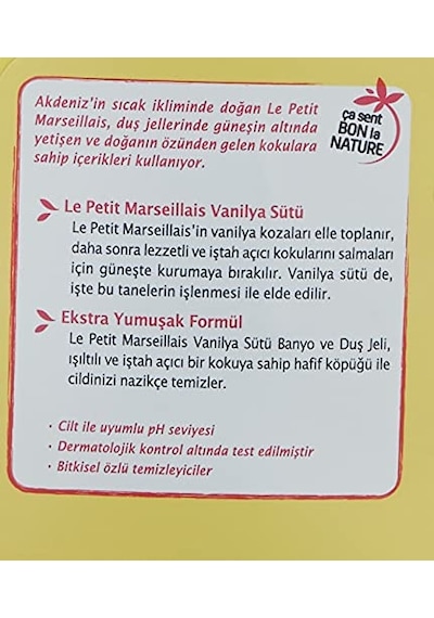 Le Petit Marseillais Vanilya Sütü Duş Jeli 400 Ml X 2 Adet Acai Üzümü
