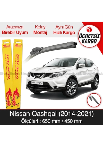 Nissan Qashqai Silecek Takımı 2014-2021 İnwells Muz