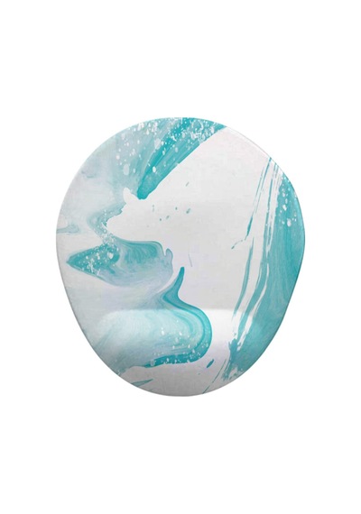 Pastel Desen2 Oval Bilek Destekli Mouse Pad Mousepad