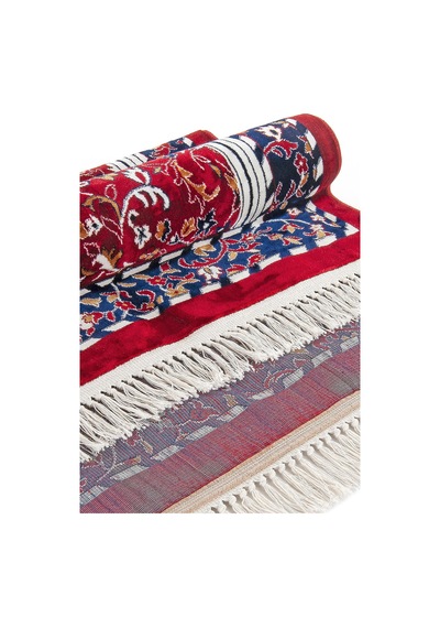 Hali Tipi Dokuma Ravza Desenli Seccade Kırmızı