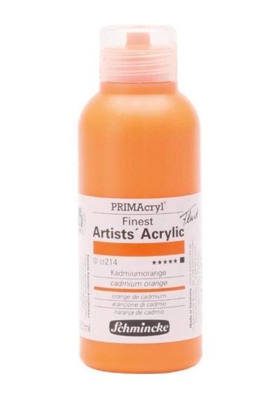 Schmincke Primacryl Artist Akrilik Boya 250 Ml Seri 3 214 Cadmium Orange
