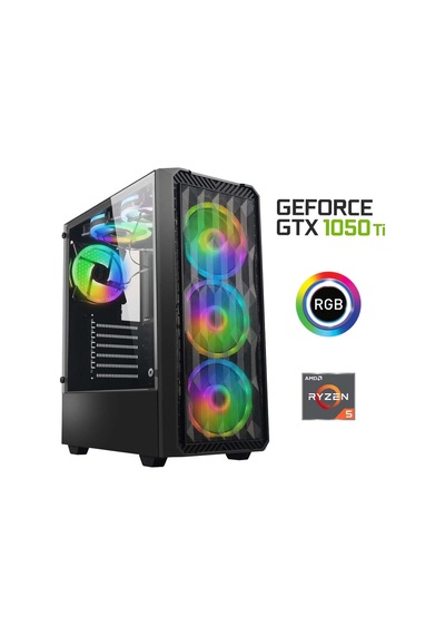 Xaser XSR553 R5-5600 16 GB 256 GB M.2 NVMe SSD 4 GB GTX1050Ti Free Dos Masaüstü Oyuncu Bilgisayarı